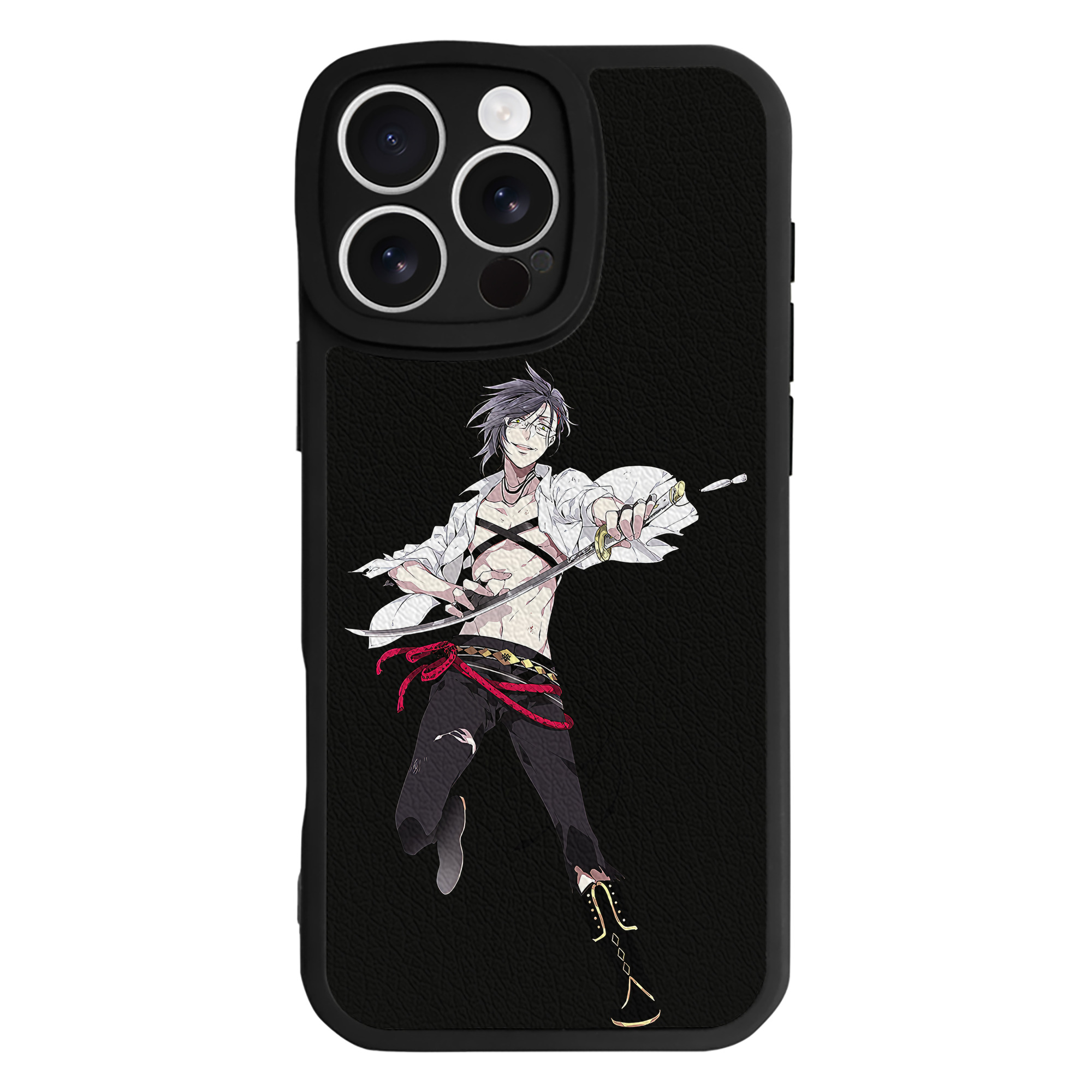 （画像用） 刀剣乱舞 Touken Ranbu 【iPhone 16シリーズ対応】シリコンスマホケース（レザー調） 材質：シリコン